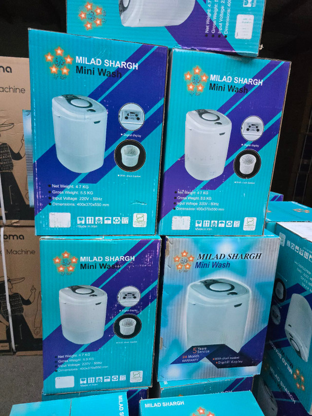 مینی واش لمسی دیجیتالی 3/5 کیلو میلاد شرق با سبد خشک کن مدل MH400